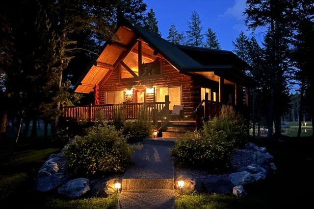 Photo 1 - Log cabin with fireplace, minutes from skiing, snowmobiling, xc ski, and more!